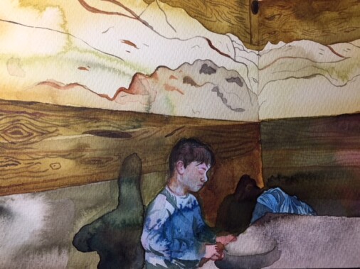 I fjällen, Watercolor, 30x20 cm, RM 2018