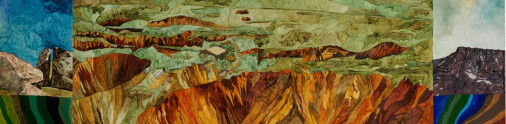 Between A Rock And A Hard Place, 30x122 cm, oil on canvas/panel, RM 2021